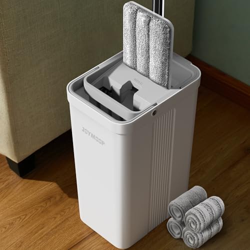 Flat Mop System, Microfiber Mop and Bucket Set