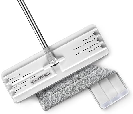 Flat Mop with Microfiber Pad